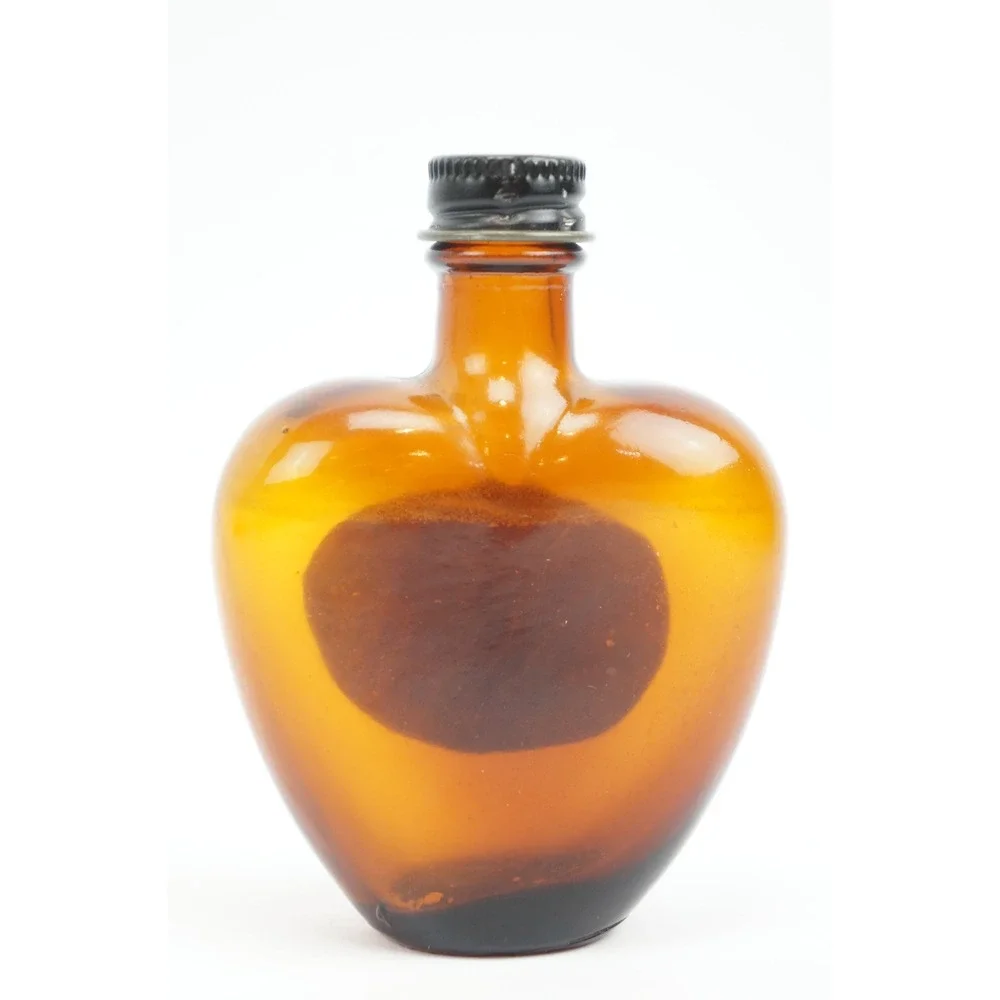 Vintage Paul Masson Rare Cream Sherry Miniature Empty Bottle 2oz Glass Heart VGC